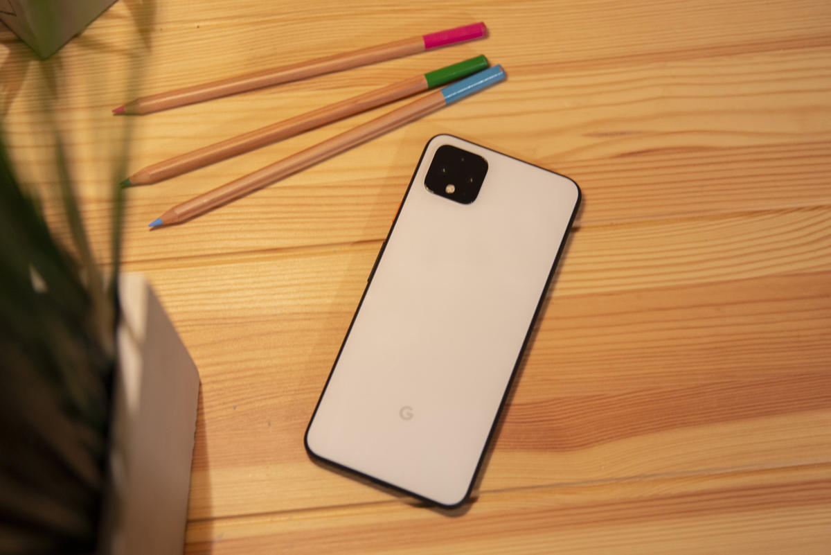 pixel 4 on a table